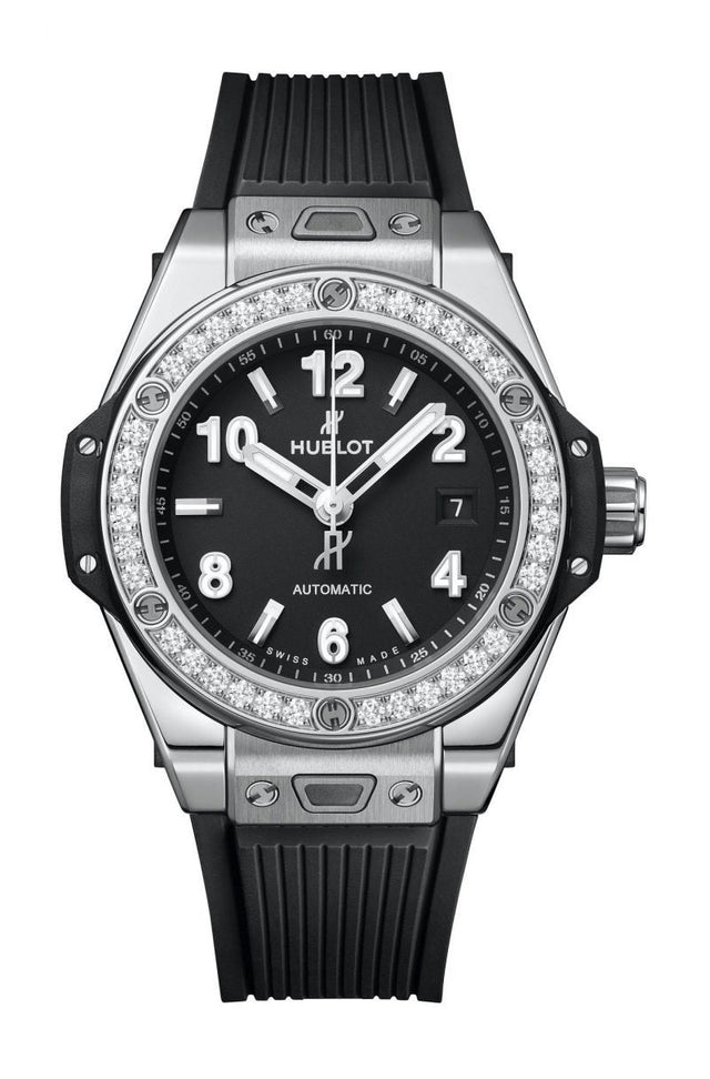 Hublot Big Bang One Click Steel Diamond 33mm Woman's Watch 485.SX.1170.RX.1204