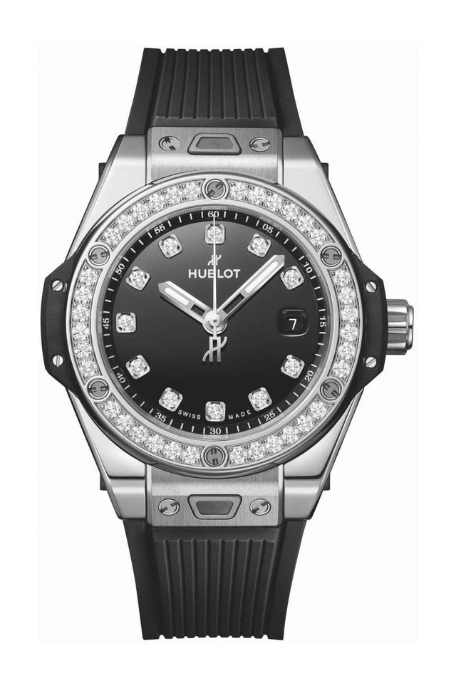 Hublot Big Bang One Click Steel Diamonds Woman's Watch 485.SX.1270.RX.1204