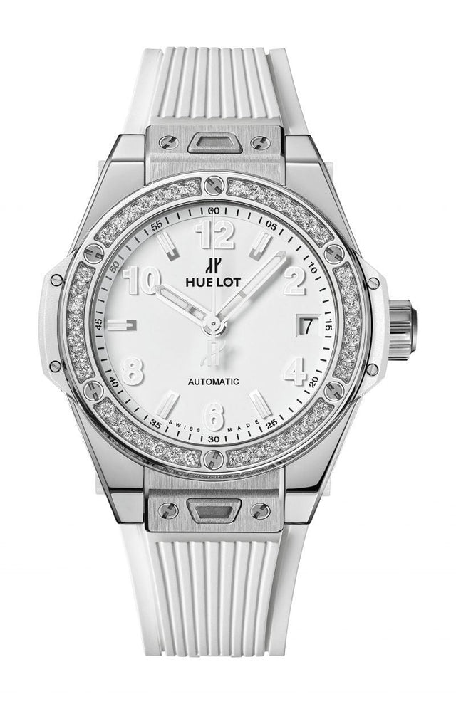 Hublot Big Bang One Click Steel White Diamonds Woman's Watch 465.SE.2010.RW.1204