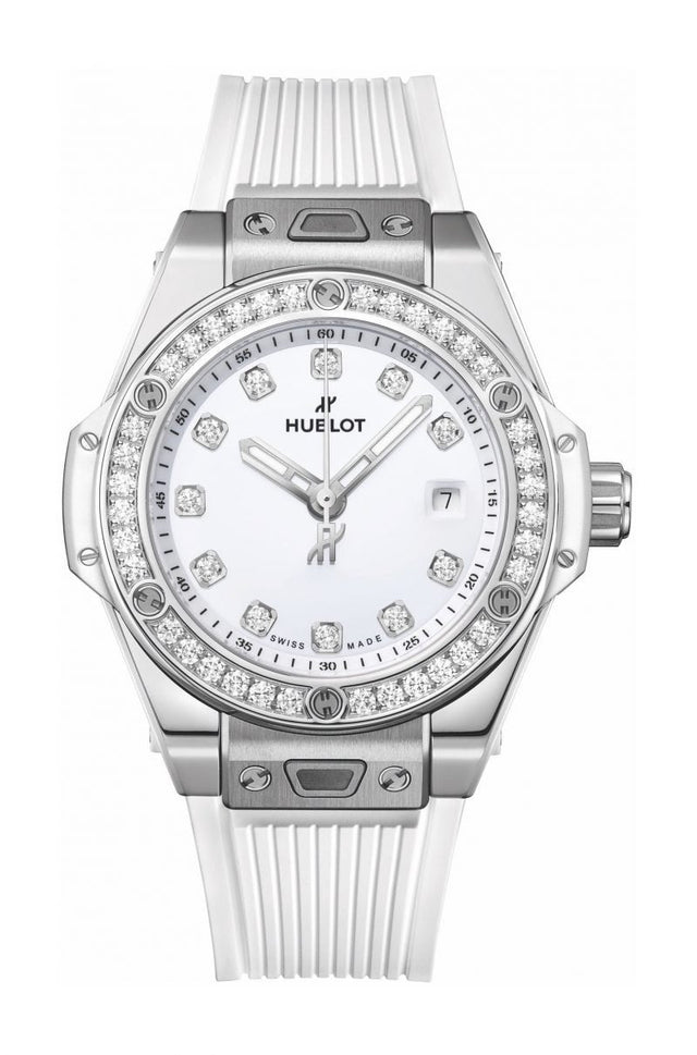 Hublot Big Bang One Click Steel White Diamonds Woman's Watch 485.SE.2210.RW.1204