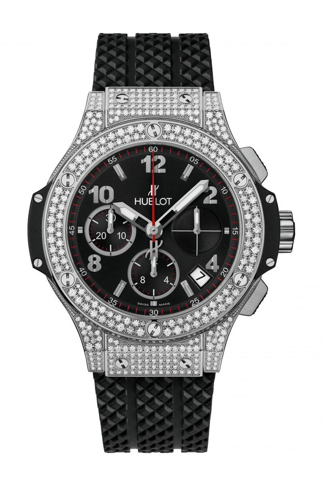 Hublot Big Bang Steel Pavé Woman's Watch 341.SX.130.RX.174