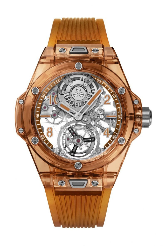 Hublot Big Bang Tourbillon Automatic Orange Sapphire Men's Watch 419.JO.0120.RT