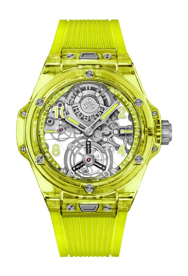 Hublot Big Bang Tourbillon Saxem Yellow Neon Men's Watch 429.JY.0120.RT