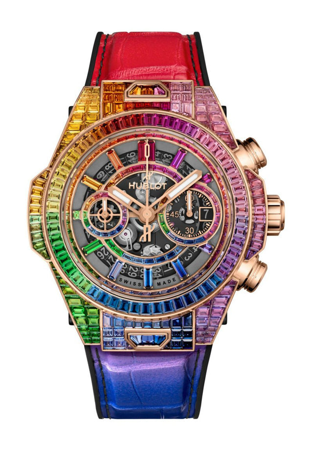 Hublot Big Bang Unico High Jewellery King Gold Rainbow Men's Watch 421.OX.9099.LR.9999