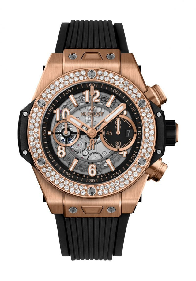 Hublot Big Bang Unico King Gold Diamonds Men's Watch 411.OX.1180.RX.1104