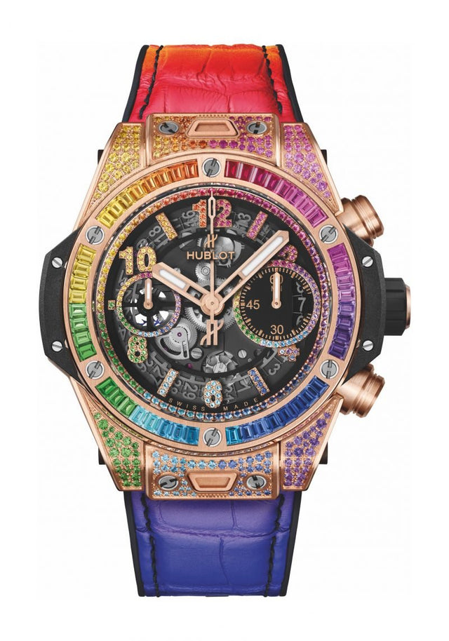 Hublot Big Bang Unico King Gold Rainbow Men's Watch 441.OX.9910.LR.0999