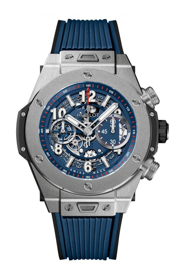 Hublot Big Bang Unico Titanium Blue Men's Watch 411.NX.5179.RX