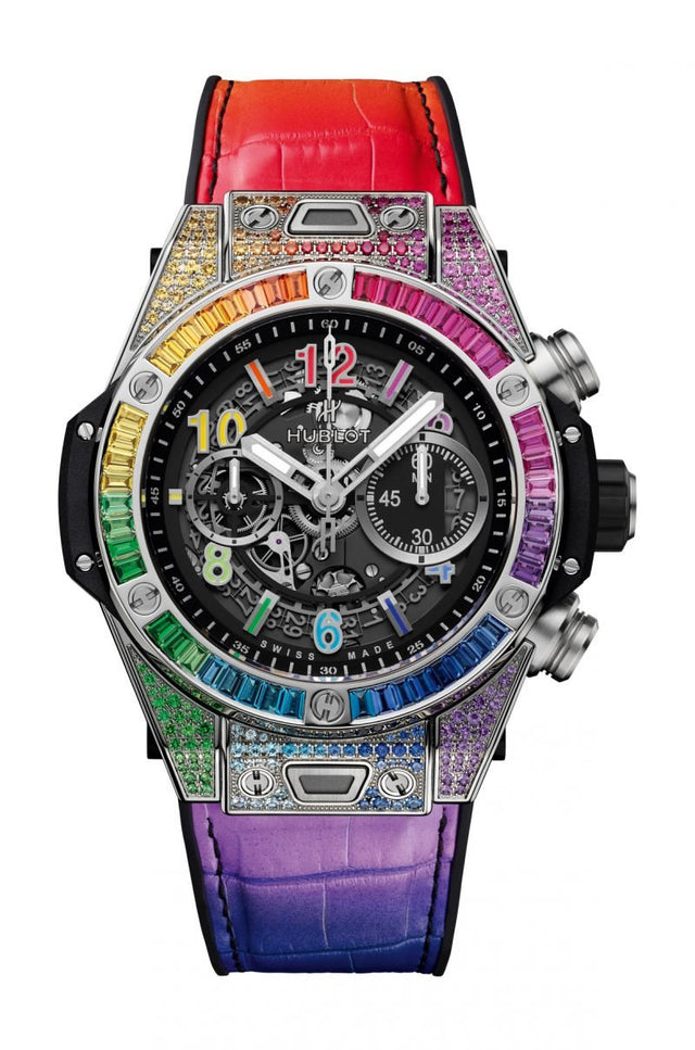 Hublot Big Bang Unico Titanium Rainbow Men's Watch 411.NX.1117.LR.0999