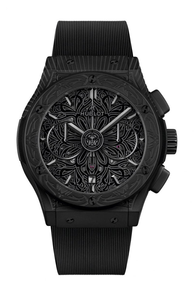 Hublot Classic Fusion Aerofusion Chronograph All Black Shepard Fairey Men's Watch 525.CI.0117.RX.SHF22