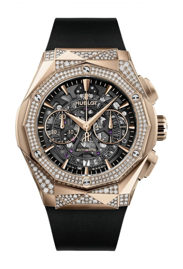 Hublot Classic Fusion Aerofusion Chronograph Orlinski King Gold Alternative Pavé Men's Watch 525.OX.0180.RX.1804.ORL19