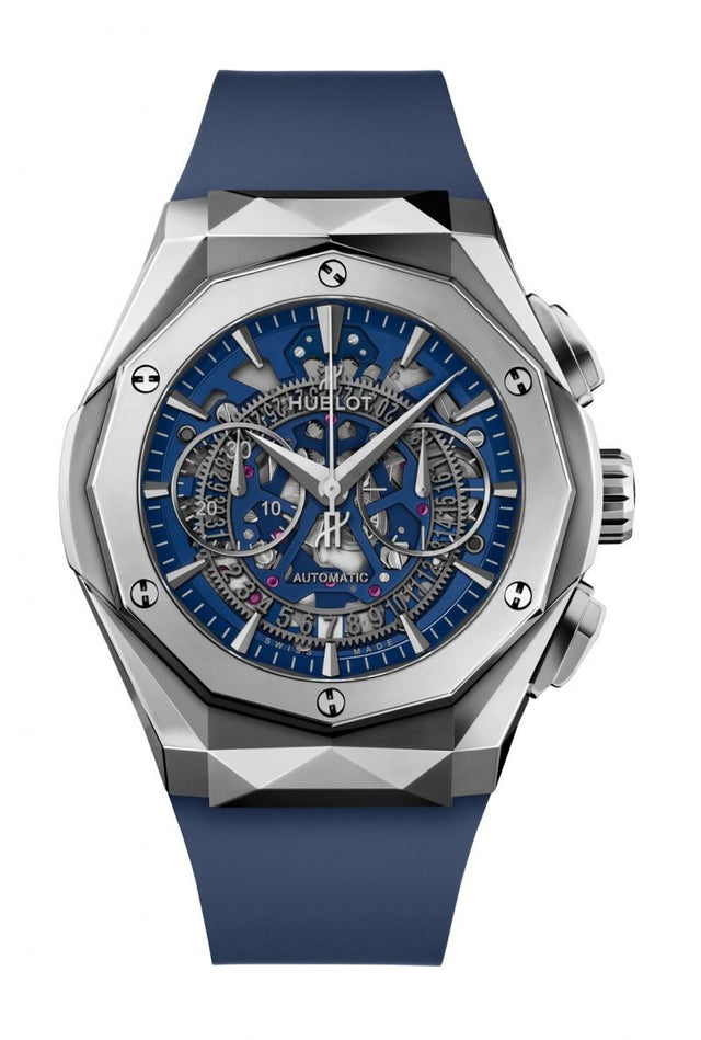 Hublot Classic Fusion Aerofusion Chronograph Orlinski Titanium Blue Men's Watch 525.NX.5170.RX.ORL21