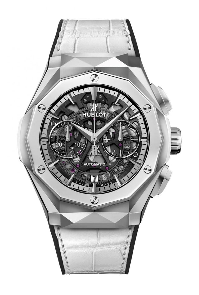 Hublot Classic Fusion Aerofusion Chronograph Orlinski Titanium White Men's Watch 525.NX.0127.LR.JORL19