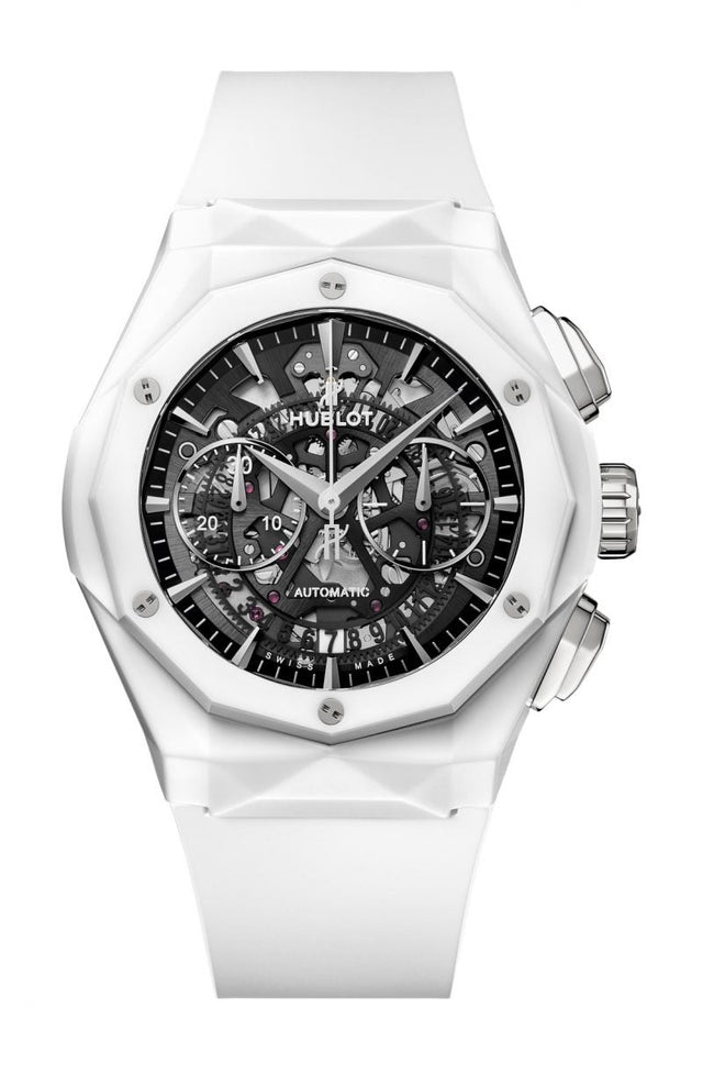 Hublot Classic Fusion Aerofusion Chronograph Orlinski White Ceramic Men's Watch 525.HI.0170.RW.ORL21