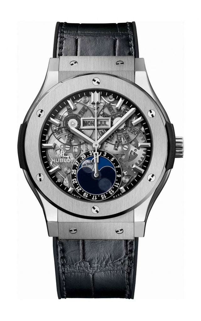 Hublot Classic Fusion Aerofusion Moonphase Aeromoon Titanium Men's Watch 517.NX.0170.LR