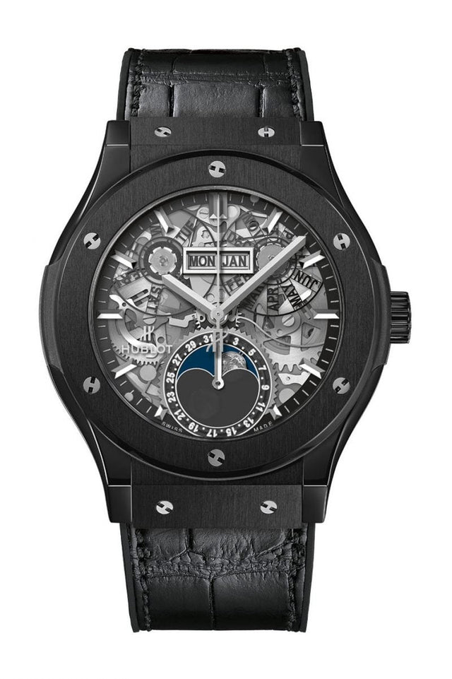 Hublot Classic Fusion Aerofusion Moonphase Black Magic Men's Watch 547.CX.0170.LR