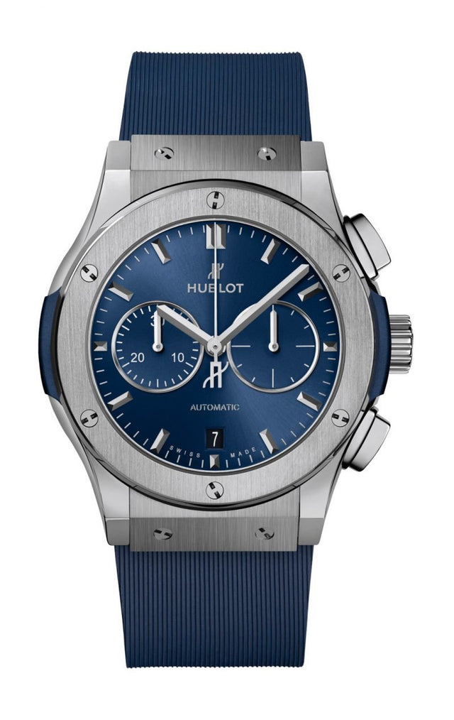 Hublot Classic Fusion Chronograph Titanium Blue Men's Watch 521.NX.7170.RX