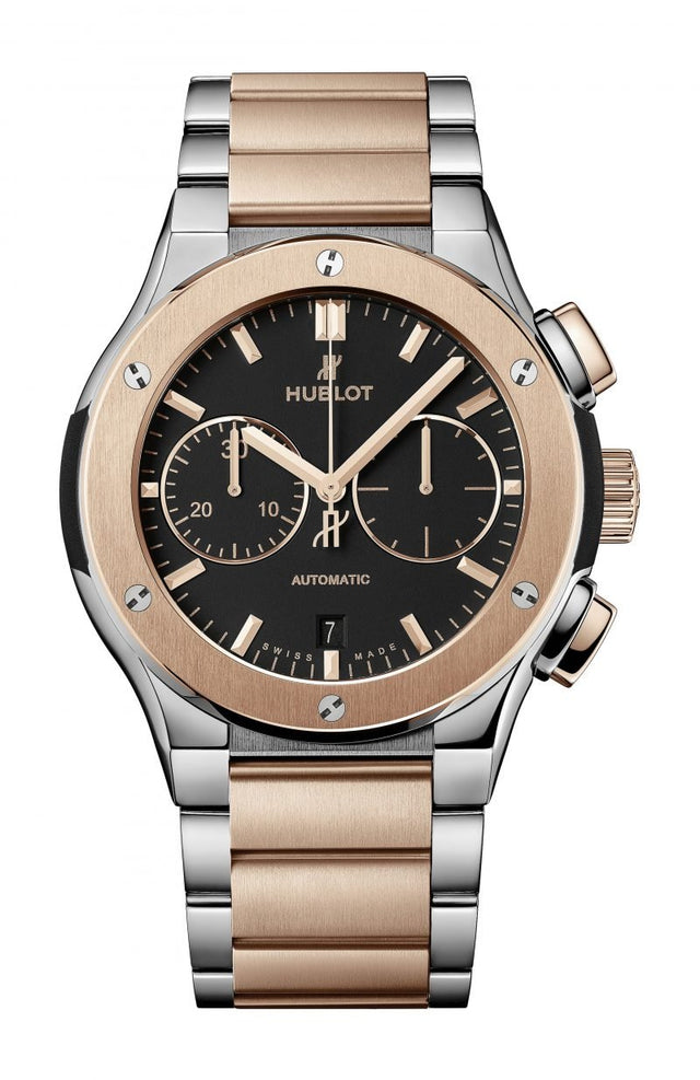 Hublot Classic Fusion Chronograph Titanium King Gold Bracelet Men's Watch 520.NO.1180.NO