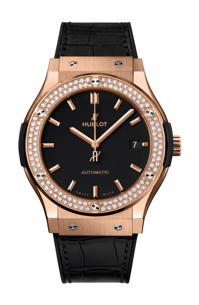 Hublot Classic Fusion King Gold Diamonds Men's Watch 511.OX.1181.LR.1104