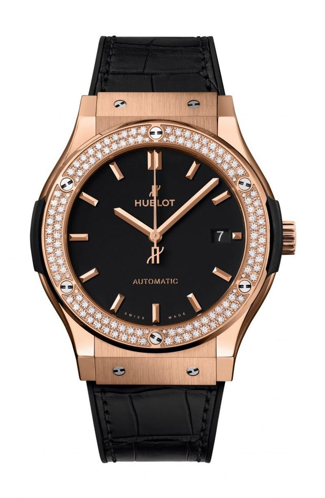 Hublot Classic Fusion King Gold Diamonds Men's Watch 542.OX.1181.LR.1104