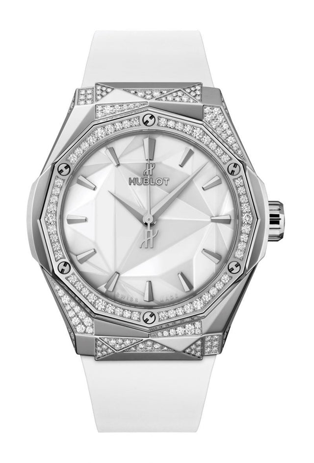 Hublot Classic Fusion Orlinski Titanium White Alternative Pavé 40mm Men's Watch 550.NS.2200.RW.1804.ORL20