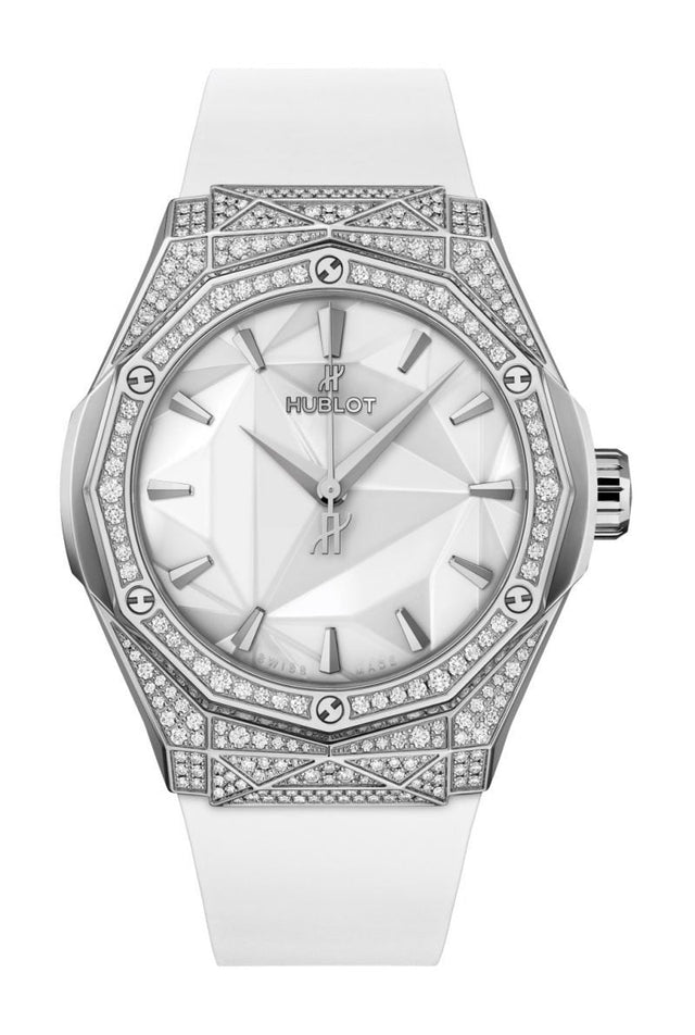 Hublot Classic Fusion Orlinski Titanium White Pavé Men's Watch 550.NS.2200.RW.1604.ORL20