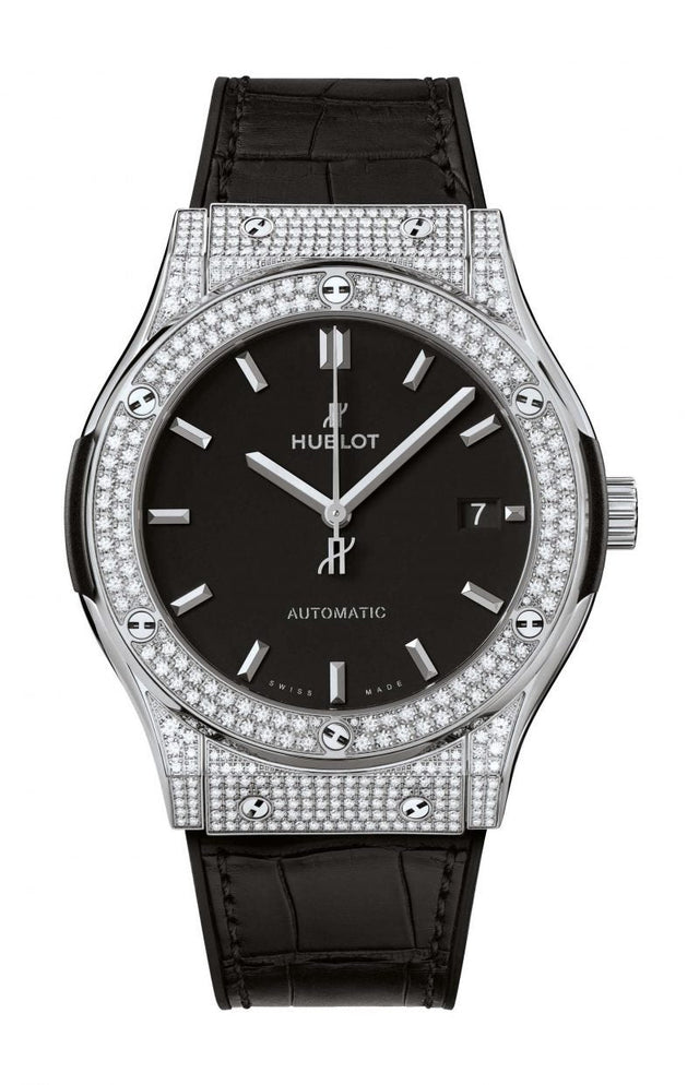 Hublot Classic Fusion Titanium Pavé Men's Watch 565.NX.1470.LR.1604