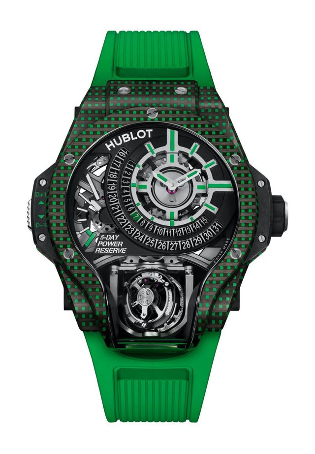 Hublot MP-09 Tourbillon Bi-Axis 5 Days Power Reserve 3D Carbone Men's Watch 909.QDG.1120.RX