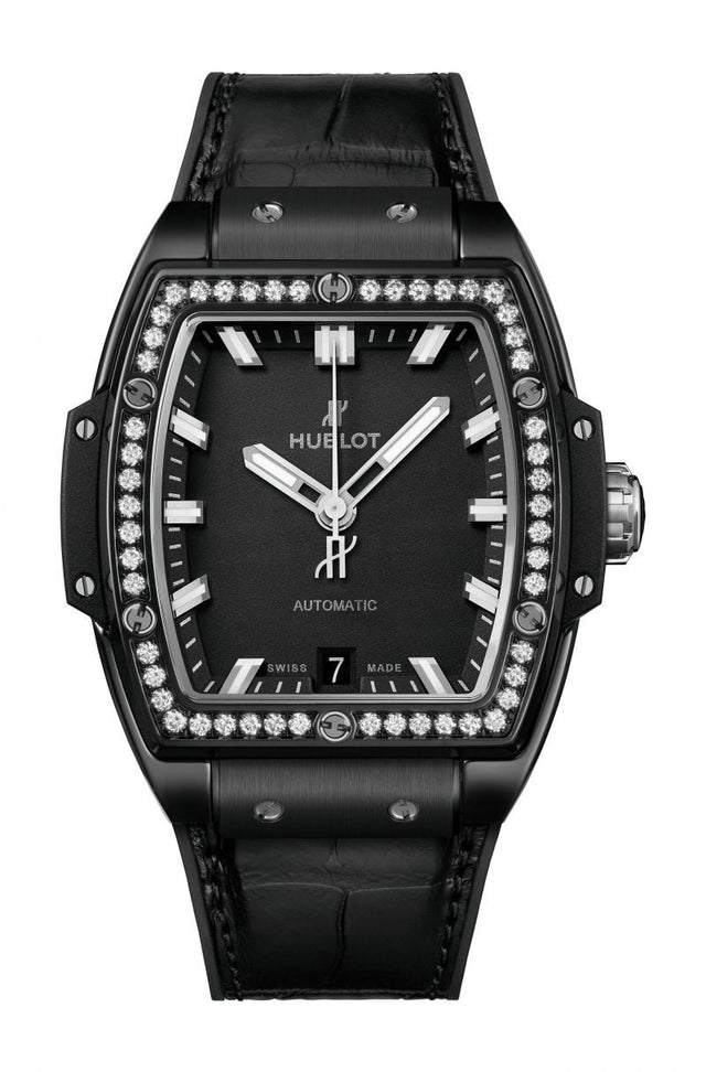 Hublot Spirit of Big Bang Black Magic Diamonds Woman's Watch 665.CX.1170.LR.1204