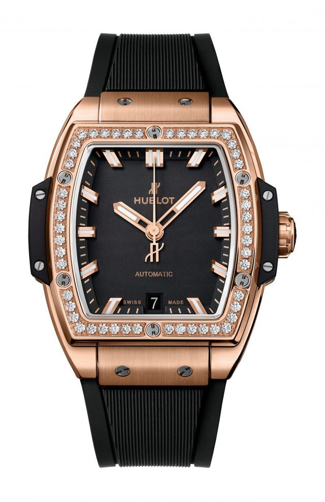 Hublot Spirit of Big Bang King Gold Diamonds Woman's Watch 665.OX.1180.RX.1204