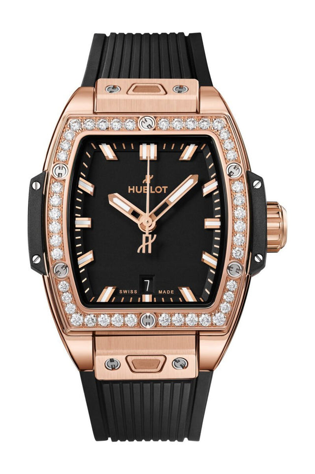 Hublot Spirit of Big Bang King Gold Diamonds Woman's Watch 682.OX.1180.RX.1204