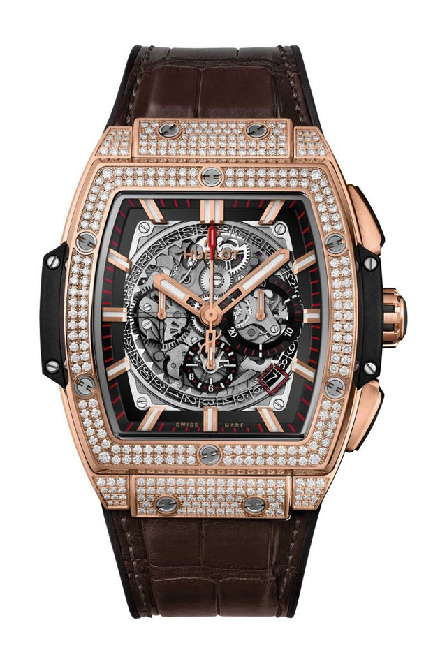 Hublot Spirit Of Big Bang King Gold Pavé Men's Watch 641.OX.0183.LR.1704