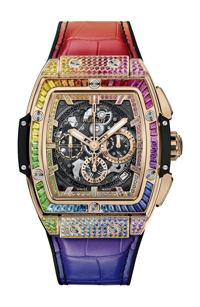 Hublot Spirit of Big Bang King Gold Rainbow Men's Watch 641.OX.0110.LR.0999