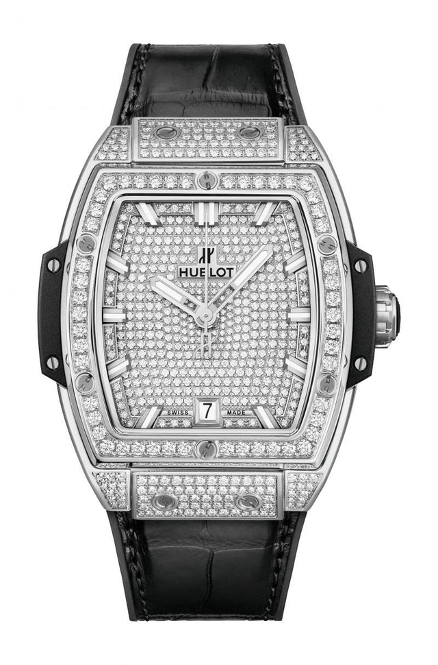 Hublot Spirit of Big Bang Titanium Full Pavé Woman's Watch 665.NX.9010.LR.1604