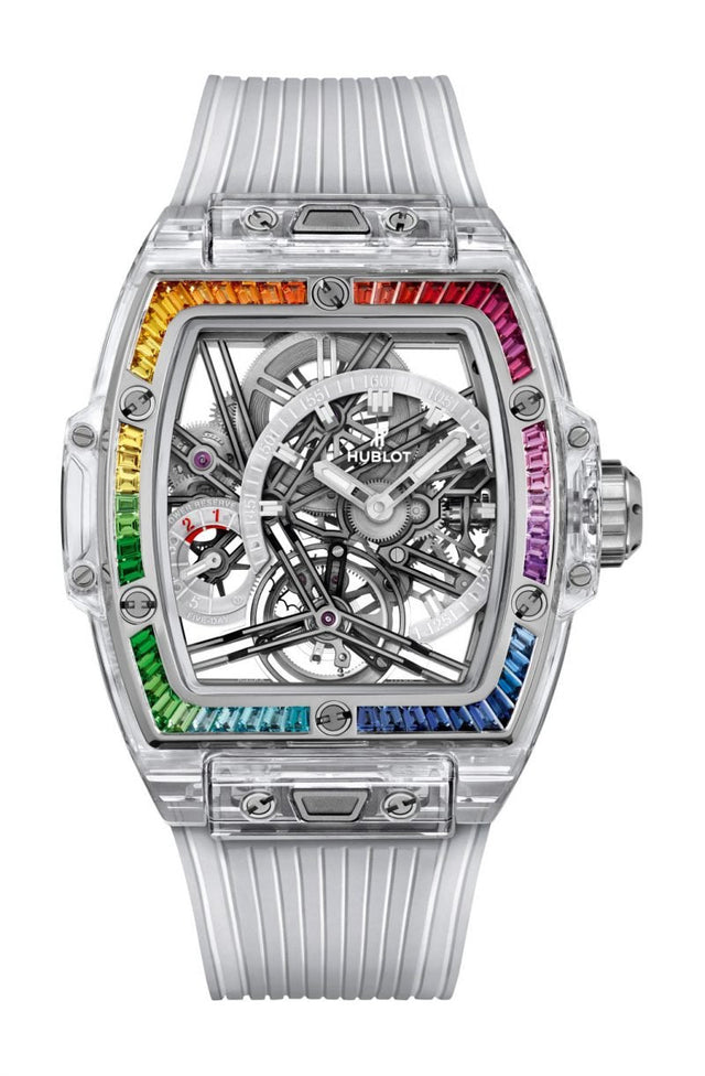 Hublot Spirit of Big Bang Tourbillon Sapphire Rainbow Men's Watch 645.JX.5120.RT.4099