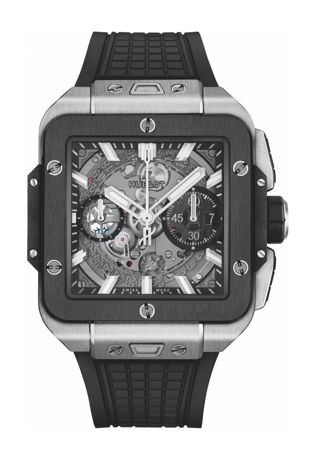Hublot Square Bang Unico Titanium Ceramic Men's Watch 821.NM.0170.RX