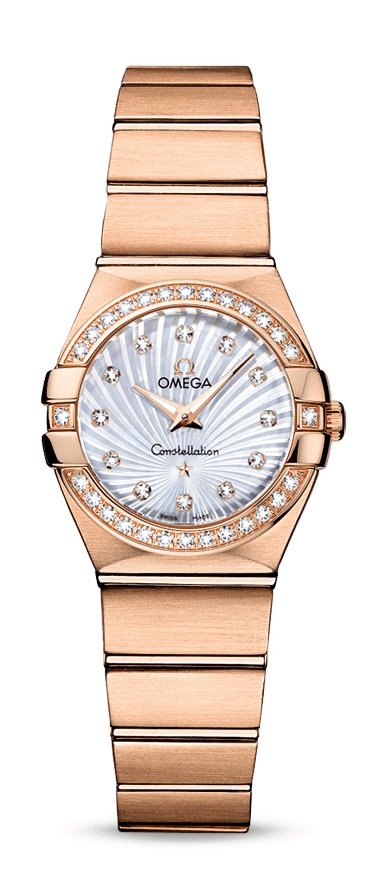 Omega Quartz 24 mm Woman's watch 123.55.24.60.55.001