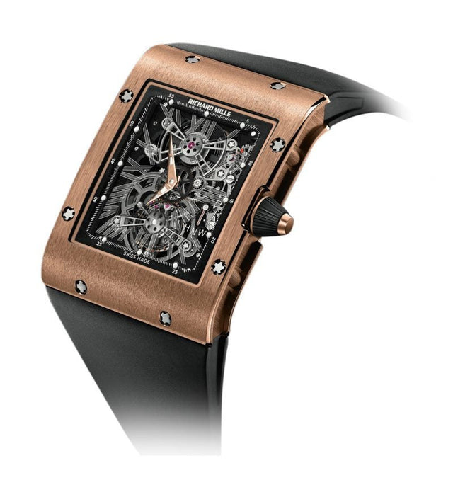 Richard Mille RM 017 Manual Winding Tourbillon Extra Flat Red Gold Men's watch Red Gold