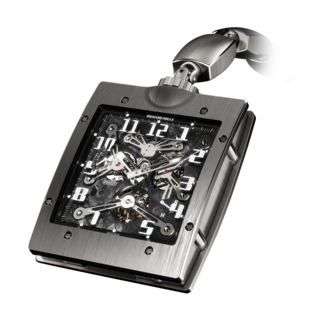 Richard Mille RM 020 Manual Winding Tourbillon Pocket Watch Men's watch Titanium