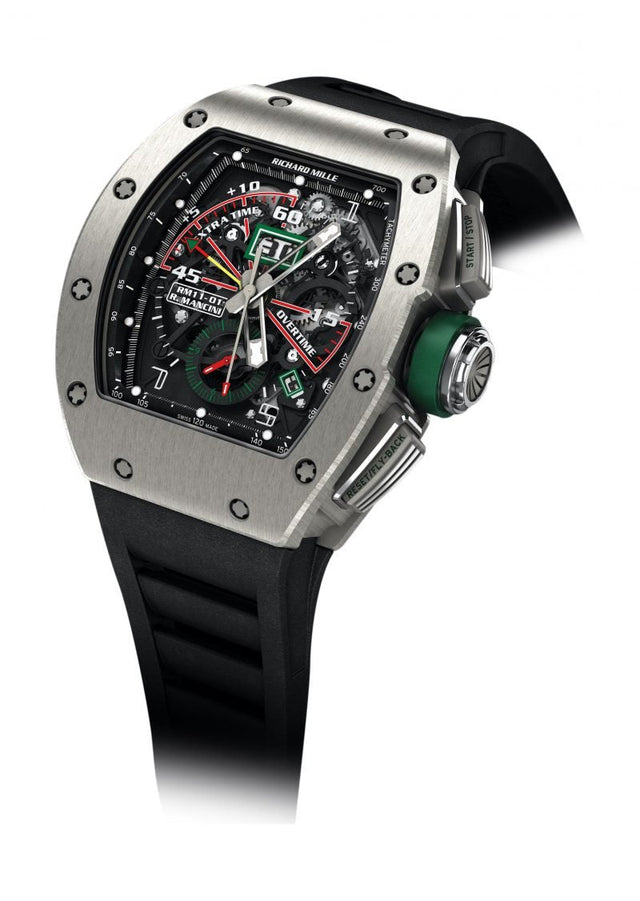 Richard Mille RM 11-01 Automatic Winding Flyback Chronograph Roberto Mancini Men's watch Titanium