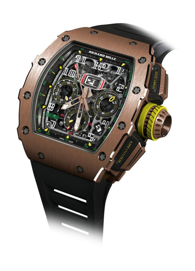 Richard Mille RM 11-03 Automatic Winding Flyback Chronograph Men's watch Red Gold