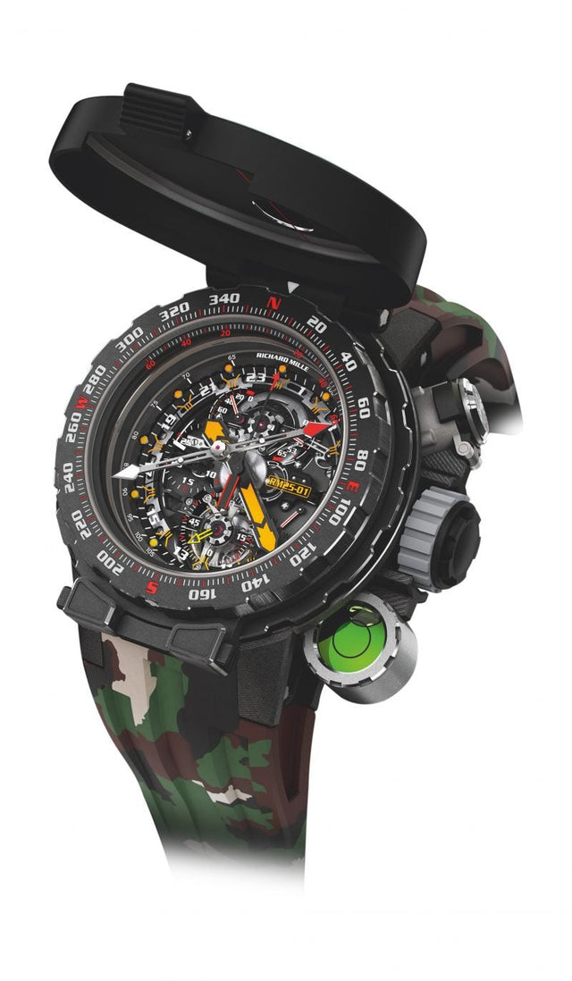 Richard Mille RM 25-01 Tourbillon Adventure Sylvester Stallone Men's watch Carbon,Titanium