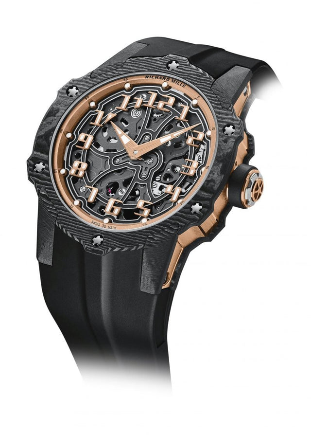 Richard Mille RM 33-02 Automatique Men's watch Rose Gold,Carbon
