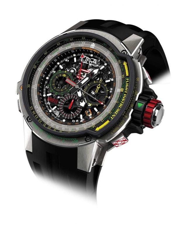 Richard Mille RM 39-01 Automatic Winding Flyback Chronograph Aviation Men's watch Titanium