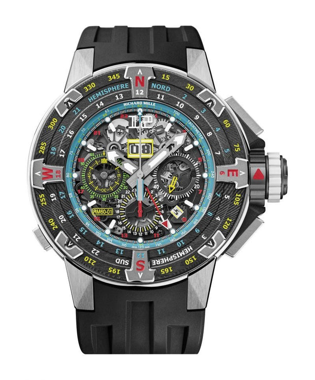 Richard Mille RM 60-01 Automatic Flyback Chronograph Les Voiles de St Barth Men's watch Carbon,Titanium