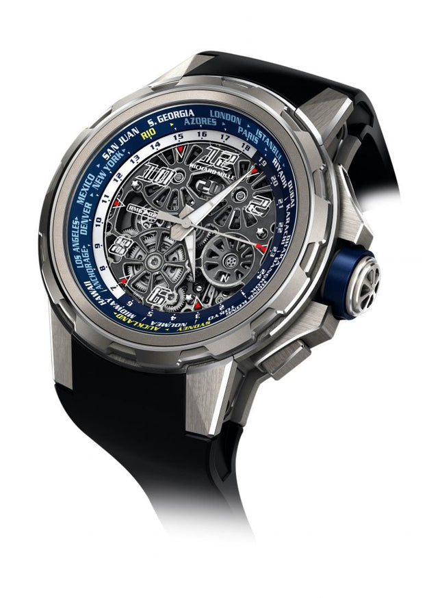 Richard Mille RM 63-02 Automatic Winding Worldtimer Men's watch Titanium
