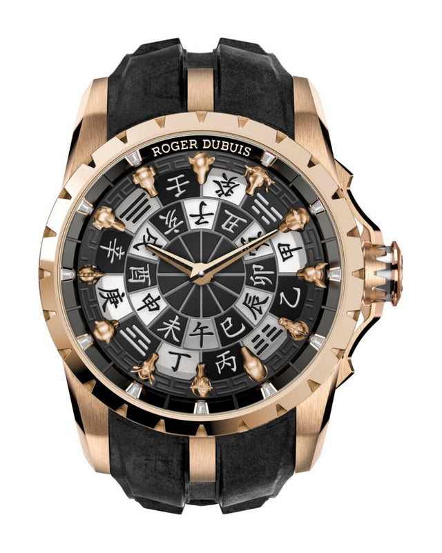 Roger Dubuis Excalibur Knights of the Round Table Chinese Zodiac Pink Gold Men's watch RDDBEX0973