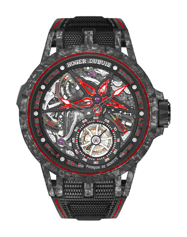 Roger Dubuis Excalibur Spider Minute Repeater Tourbillon Carbon Men's watch RDDBEX0774