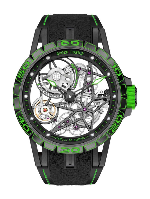 Roger Dubuis Excalibur Spider Pirelli Black DLC Titanium Men's watch RDDBEX0706