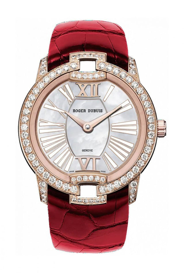 Roger Dubuis Velvet Pink Gold – Red Alligator Strap Woman's watch RDDBVE0073