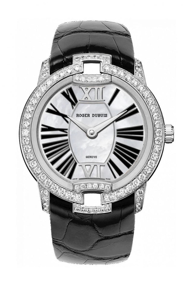 Roger Dubuis Velvet White Gold -Black Alligator Strap Woman's watch RDDBVE0072
